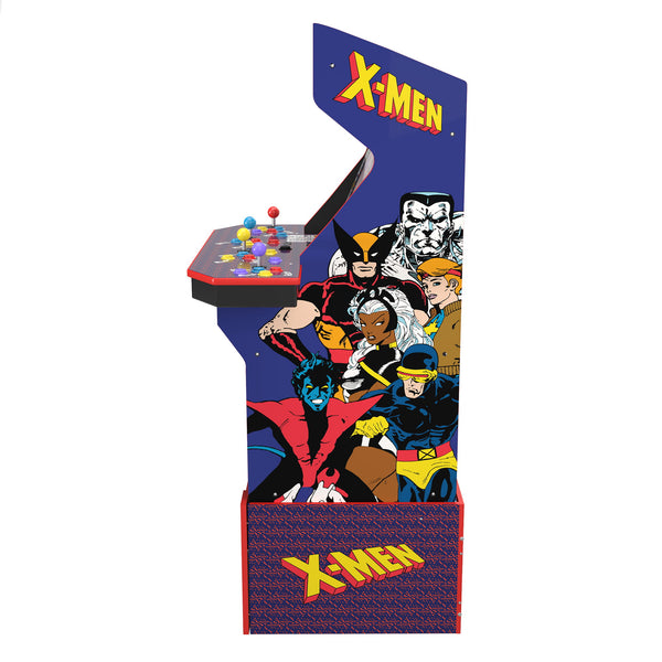 Arcade1UP X-Men (4-Player) Arcade with Riser Lit Marquee Lit Deck Protector
