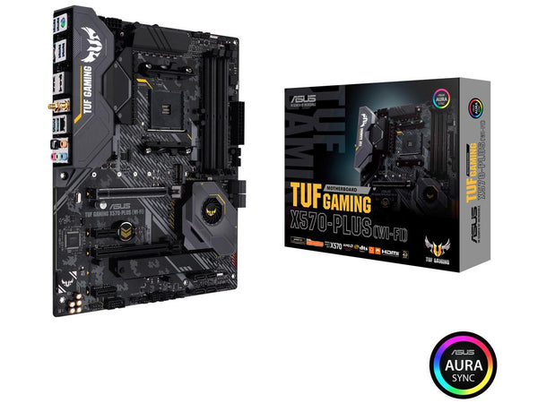 Asus TUF GAMING X570-PLUS (WI-FI) Desktop Motherboard - AMD Chipset - Socket AM4 - ATX