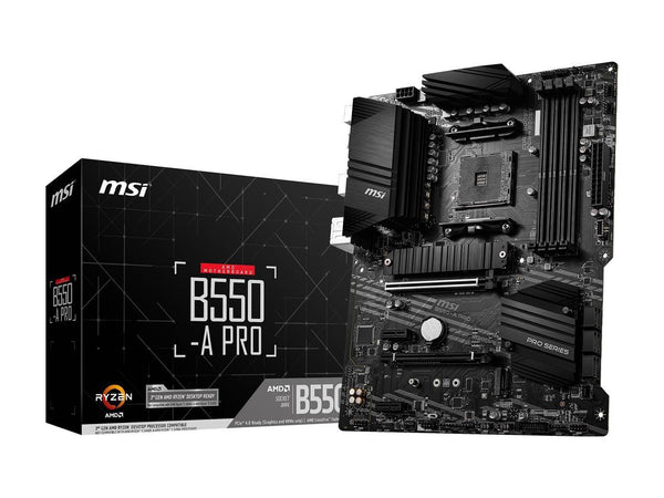 MSI B550-A PRO Desktop Motherboard - AMD Chipset - Socket AM4 - ATX