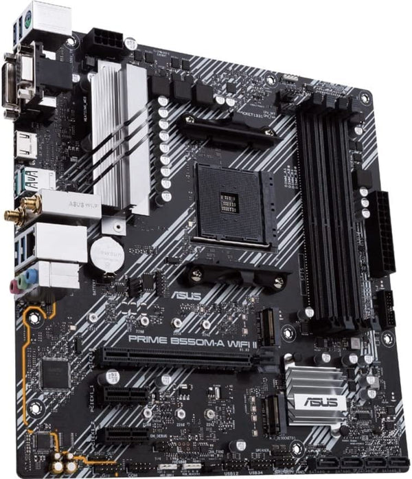 ASUS MB PRIME B550M-A WIFI II AMD B550 AM4 Max.128GB DDR4 mATX Motherboard