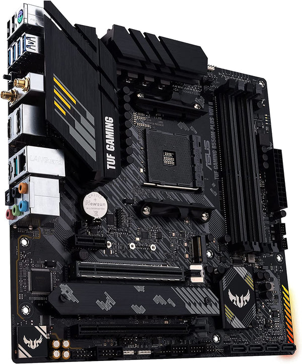 ASUS TUF GAMING B550M-PLUS WIFI II B550 AMD AM4 DDR4 PCIe 4.0 Wifi 6 Micro ATX Motherboard