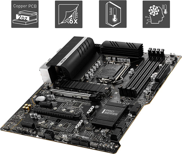 MSI Z590 PRO WIFI Desktop Motherboard - Intel Chipset - Socket LGA-1200 - Intel Optane Memory Ready - ATX
