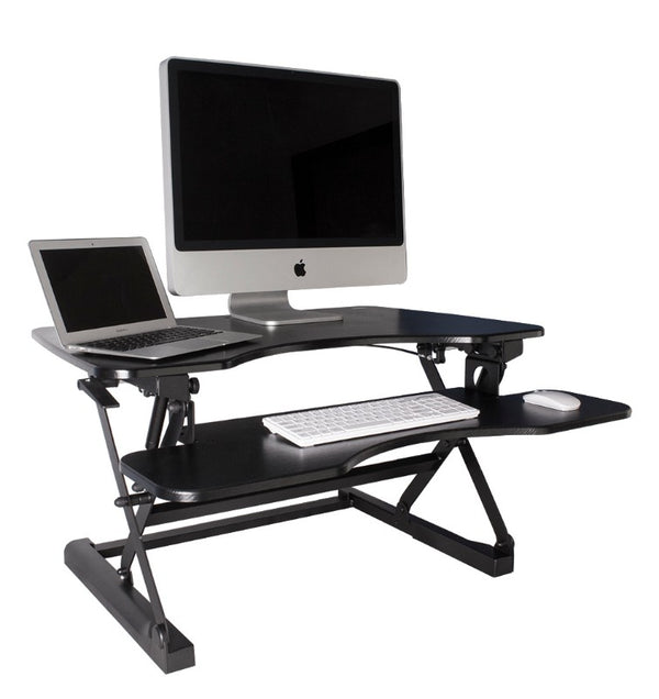 MonMount Height-Adjustable Ergonomic Standing Desk Riser - Sit to Stand