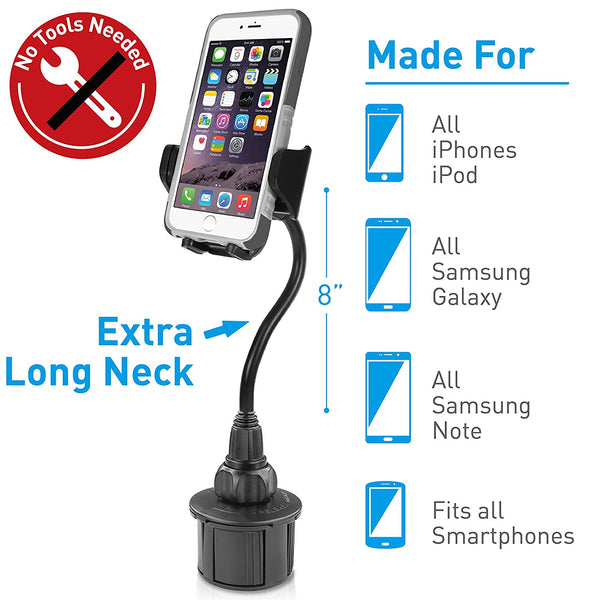 Macally MCUP2XL Vehicle Mount for iPhone, Smartphone, Mobile Phone, iPod, GPS