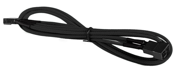 Battleborn Black Sleeved 12 inch 4-pin TX4 PWM Fan Power Extension Cable Female to Male