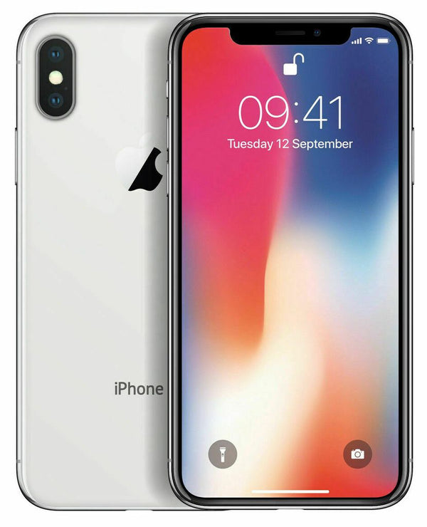 Apple iPhone X 64GB / 128GB / 256GB Fully Unlocked (Works with Verizon Sprint AT&T T-Mobile Cricket Metro)