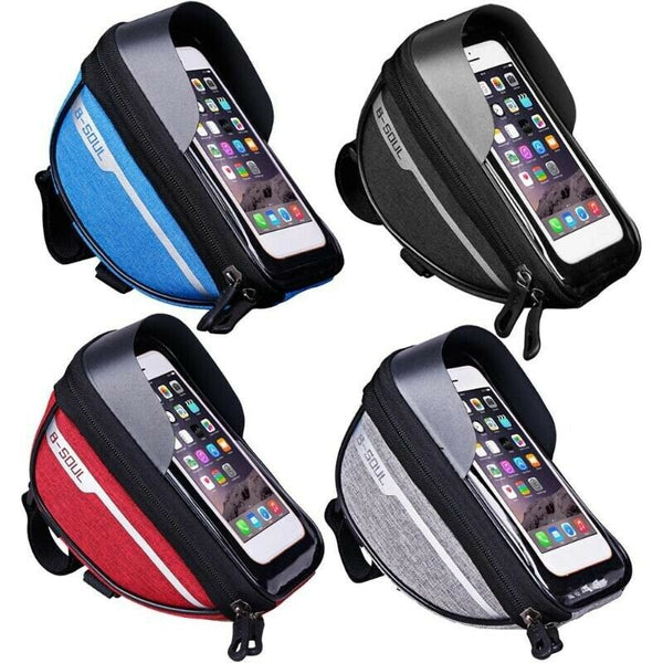 Handlebar Cell Phone Case Water Resistant for Motorcycle Bike Cycling Mount Holder Bag